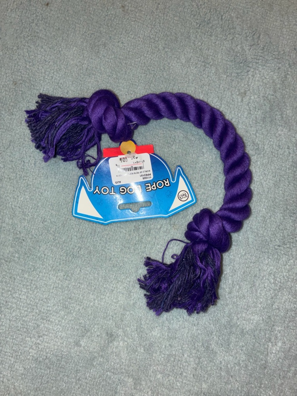 Durable Purple Rope Dog Toy – Knot Chew & Tug